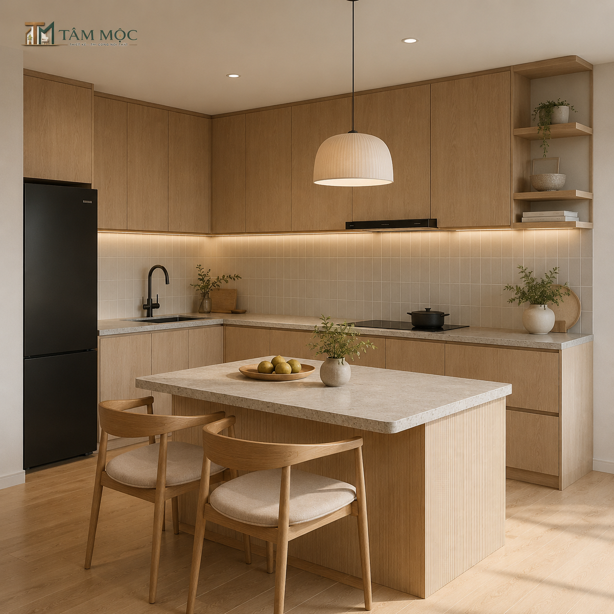 Mẫu bếp đẹp Tâm Mộc