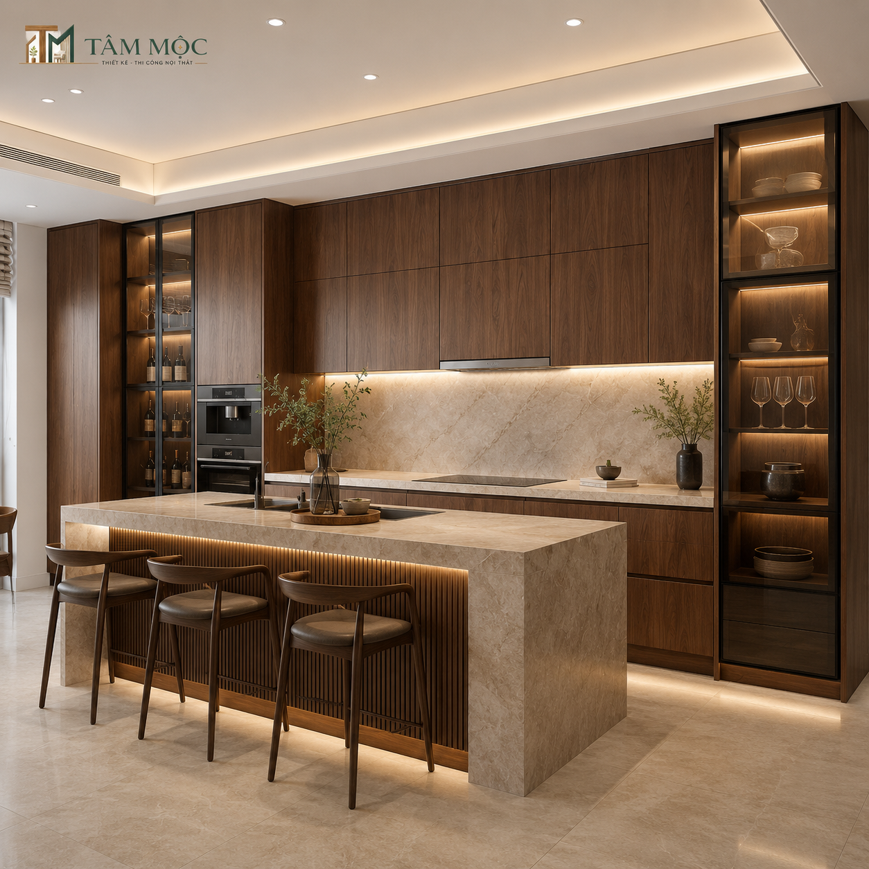Plywood làm bếp