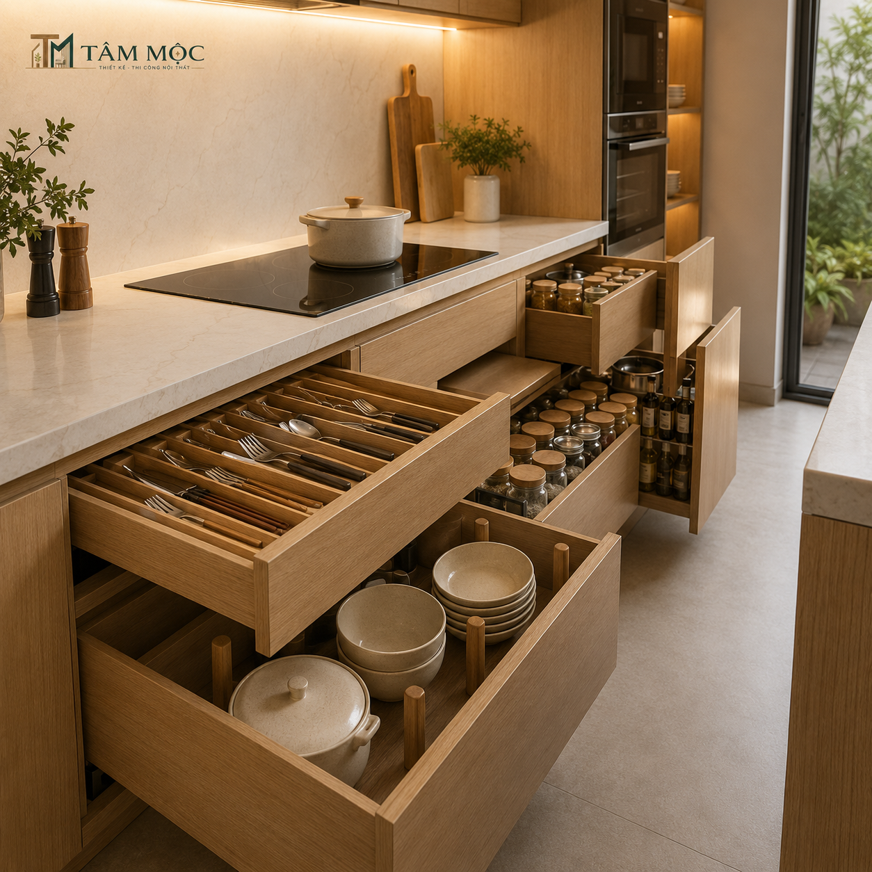 Sản xuất tủ bếp