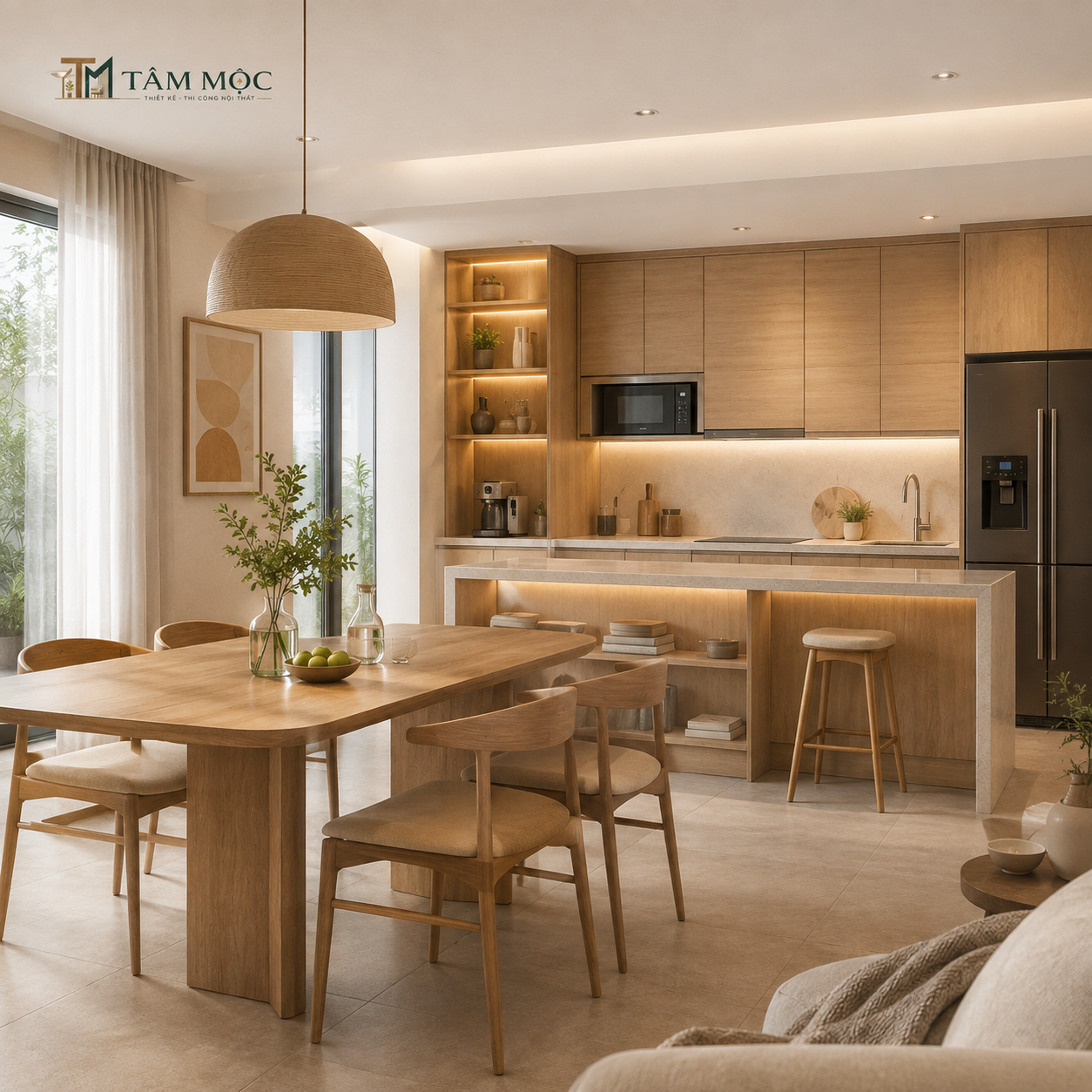 Bố trí công năng bếp
