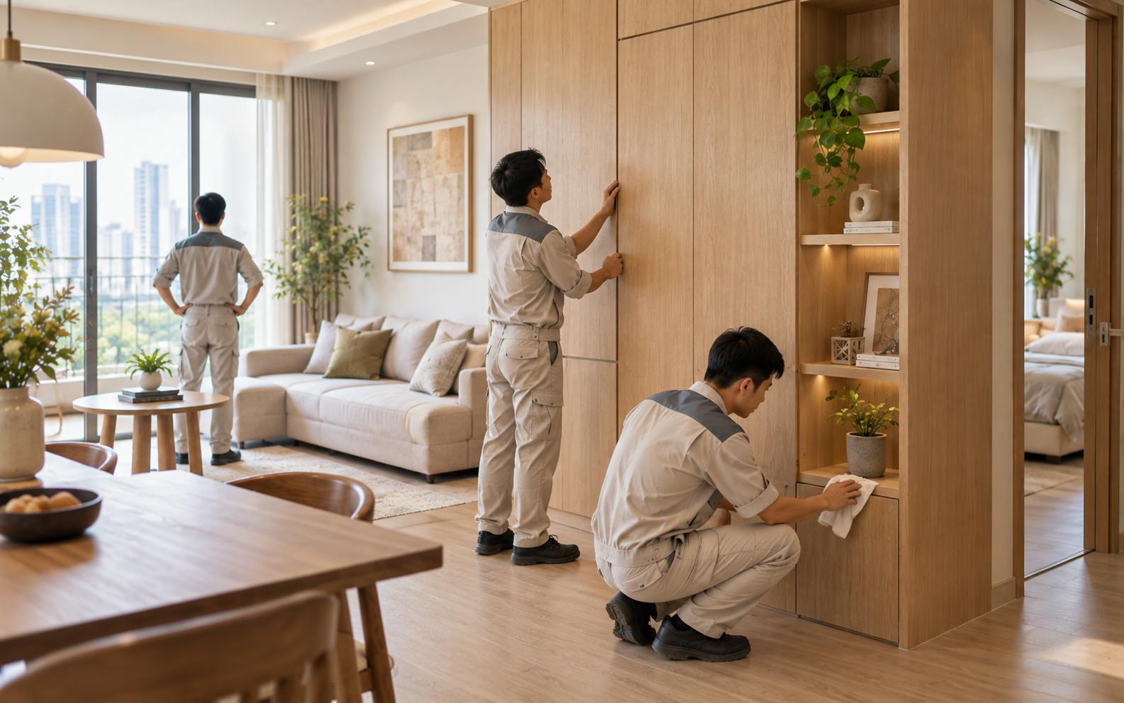 Không gian nội thất hoàn thiện và nghiệm thu Tâm Mộc