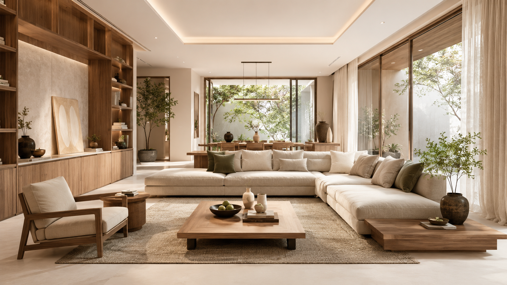 Không gian phòng khách nội thất Tâm Mộc